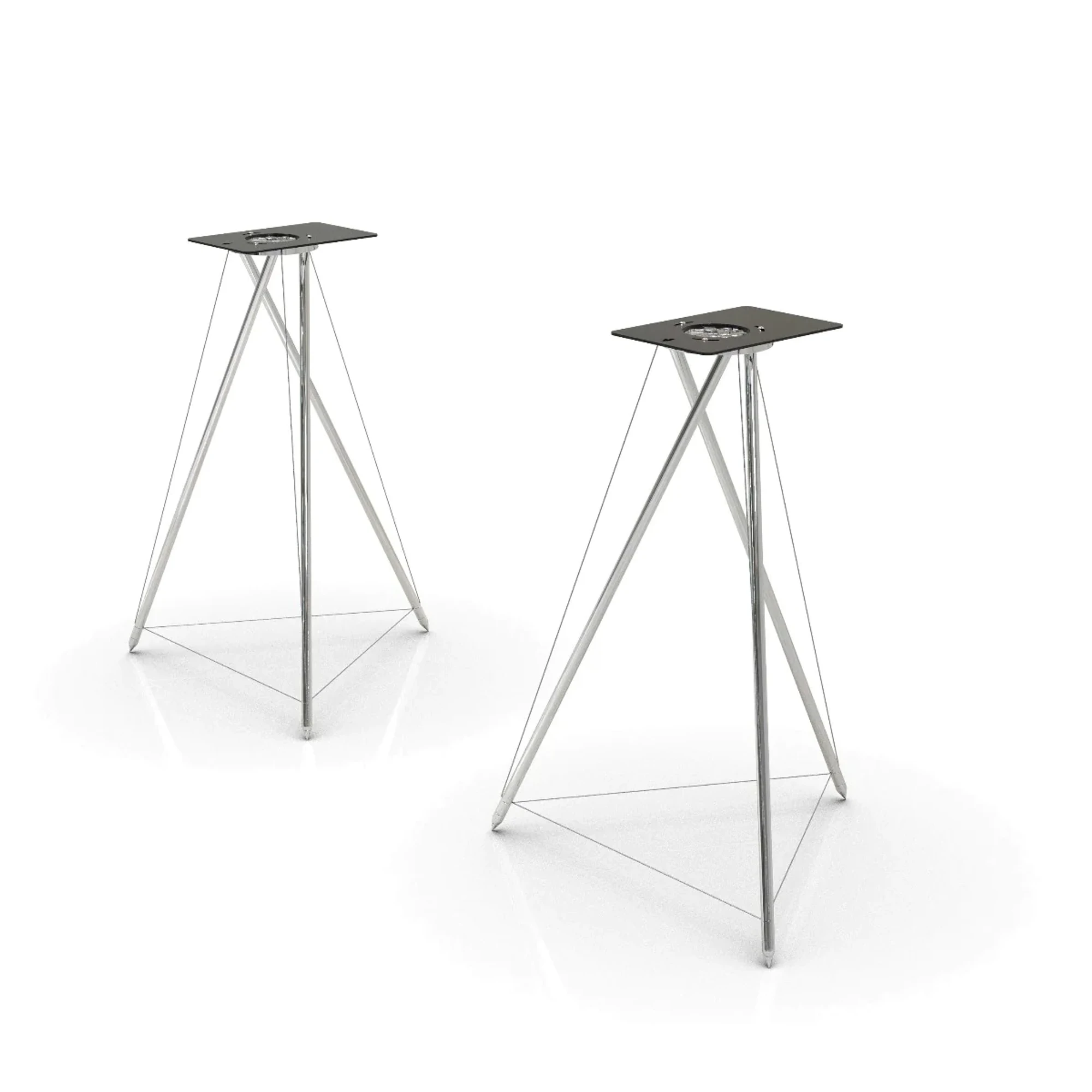 Q Acoustics Concept 300 Speaker Stands - Roestvrij Staal